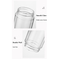 Bouteille d&#39;eau en verre double couche écologique de haute qualité avec infuseur à thé bouteille d&#39;eau en verre incassable